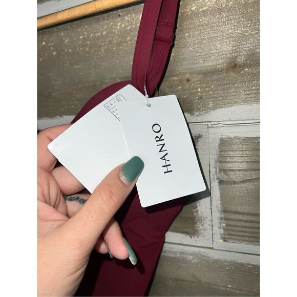 HANRO NWT HANRO Allure Bra Camisole Underwire Dark Burgundy Size 34C - Picture 5 of 7